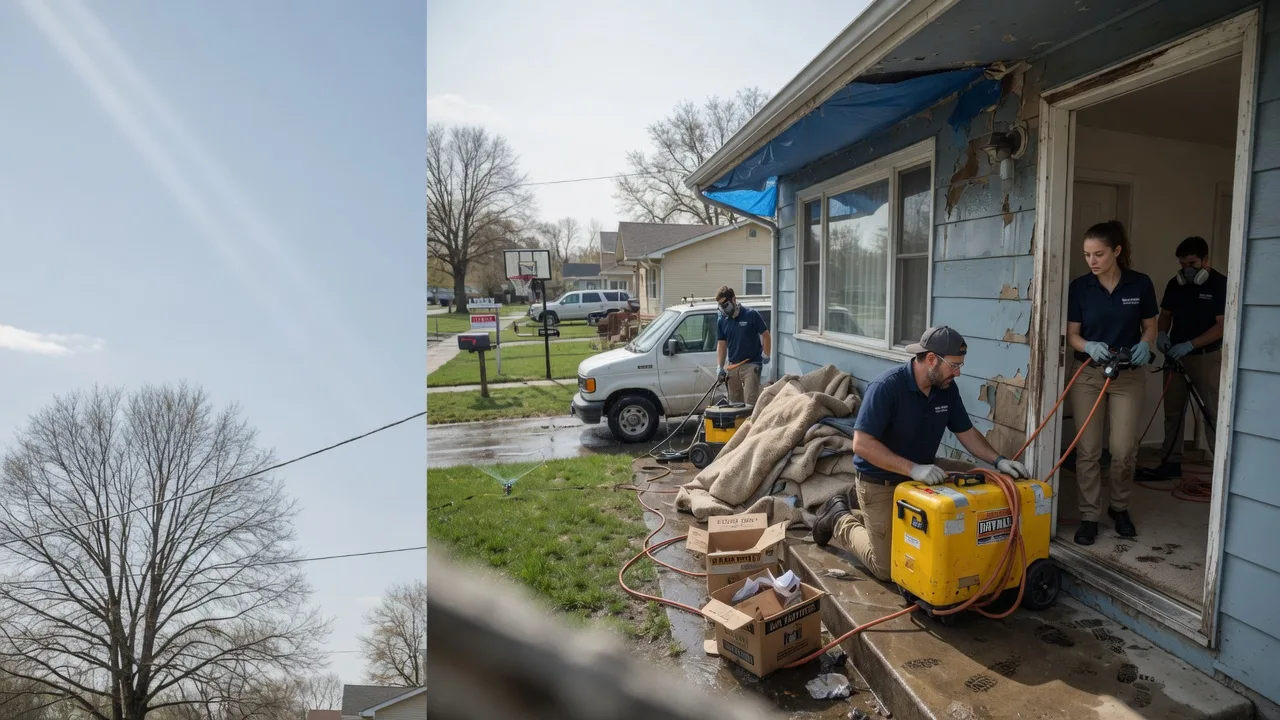 Basement Flood Cleanup in Moundridge, KS near me